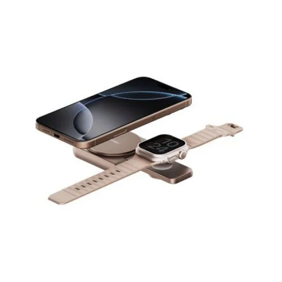Wireless Charger 2In1 Foldable Qi2 Magnetic Fast Energea Magduo - Gold